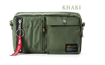 Alpha Industries 斜揹袋 - khaki